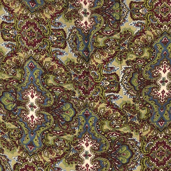 VINTAGE 1990s ABS by Allen Schwartz paisley print dress size 4 - Picture 15 of 16